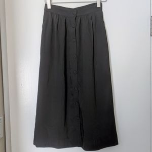 Midi Black Skirt